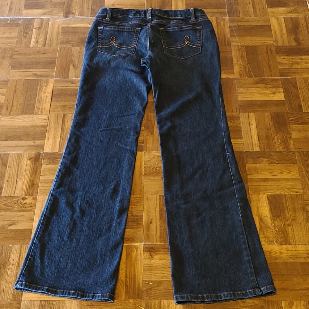 LOFT Ann Taylor Fit & Flare 6 L DENIM Blue Jeans